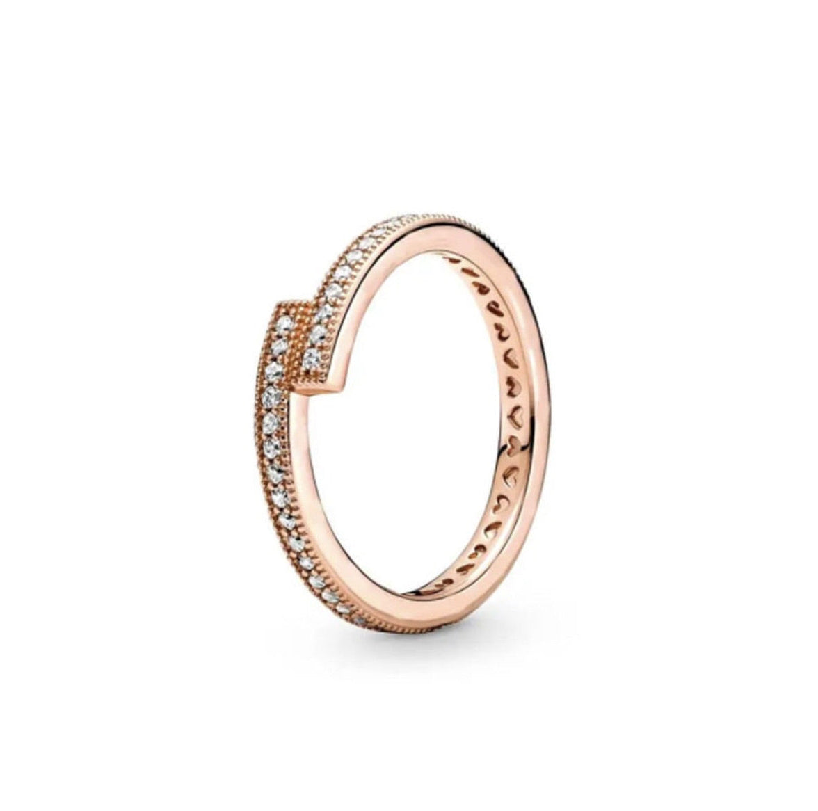 Rose Gold Pavé Band Ring
