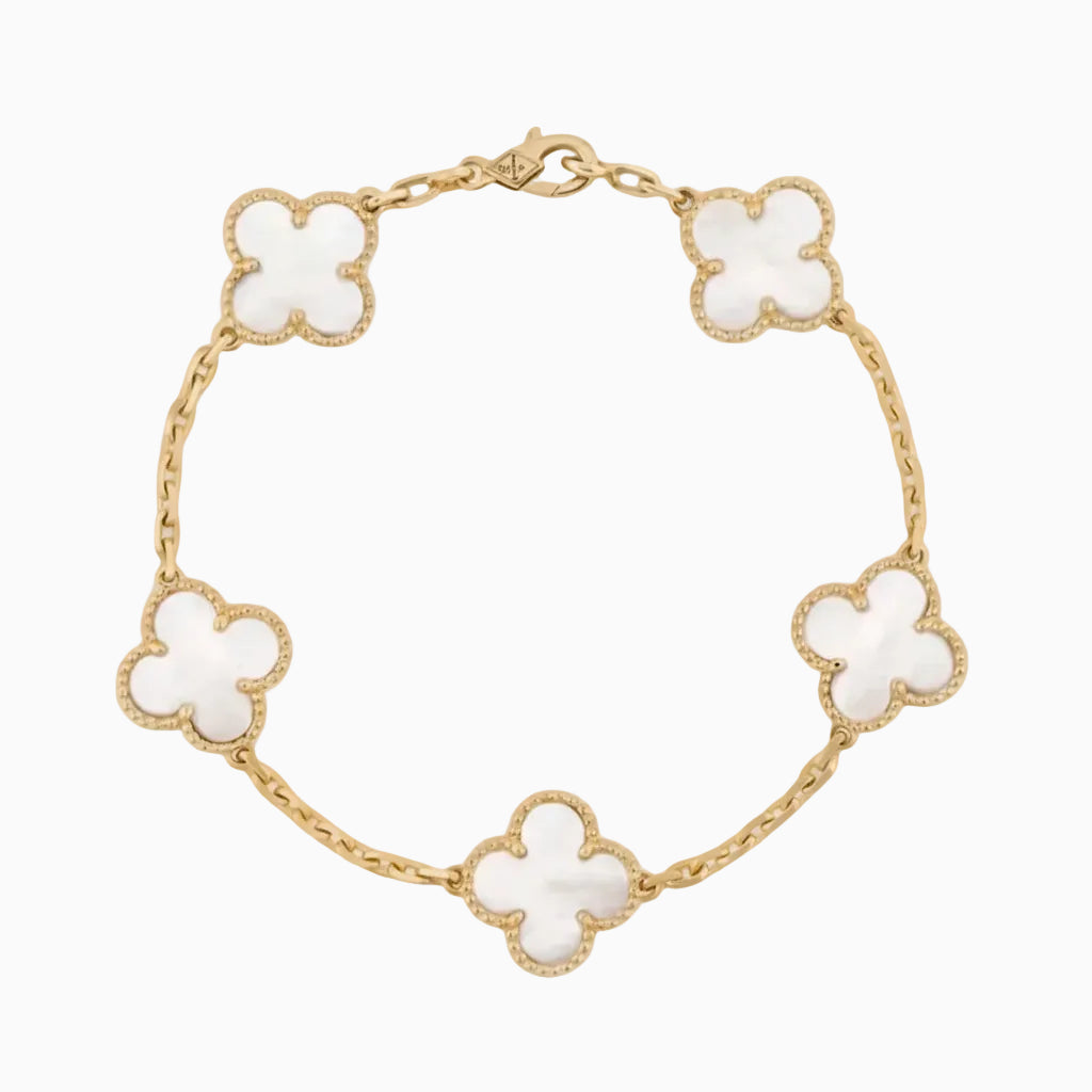 White Motif Sakura Bracelet