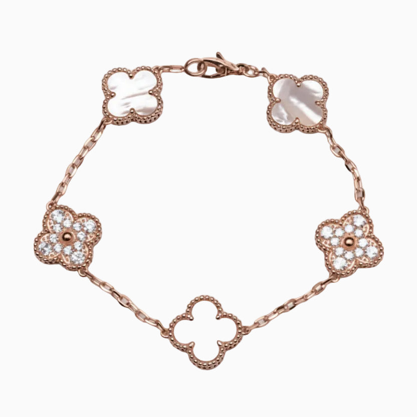 Rose Gold Sakura Motif Bracelet