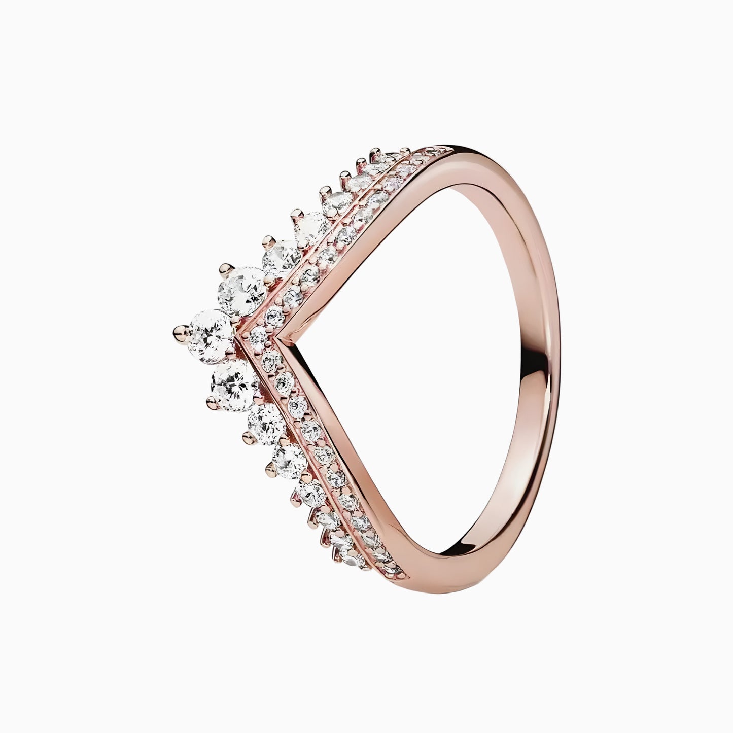 Rosegold crown ring