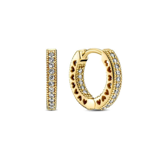 Full Pavé Huggie Earrings