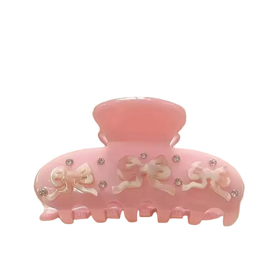 Pink champagne claw clip