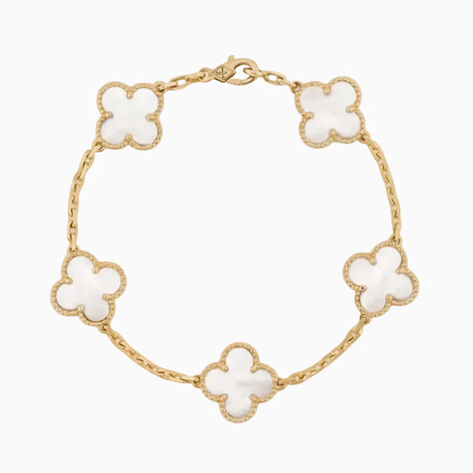 White Motif Sakura Bracelet