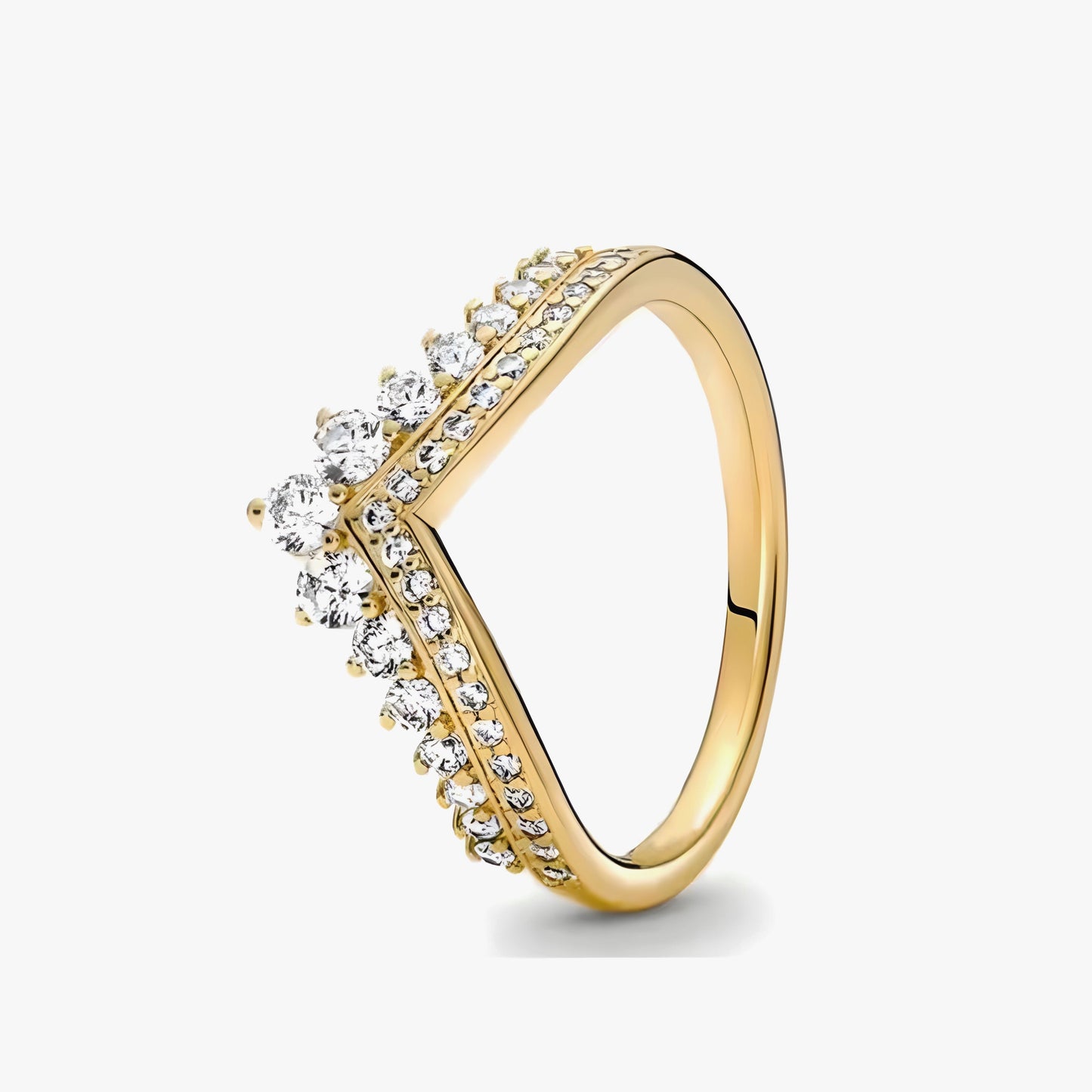 Gold crown ring