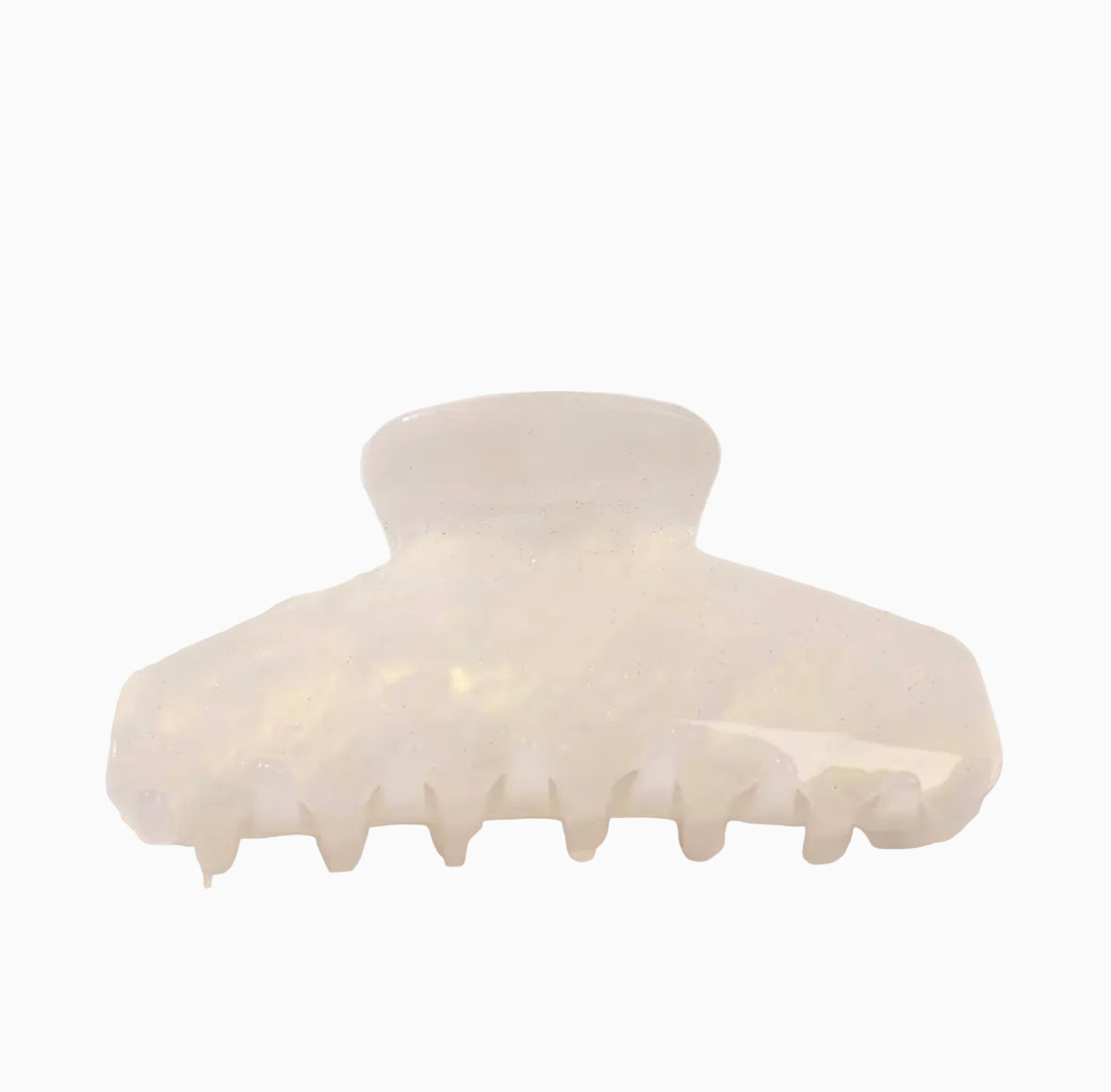 Ivory Petal Claw Clip