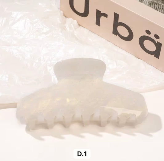 Ivory Petal Claw Clip