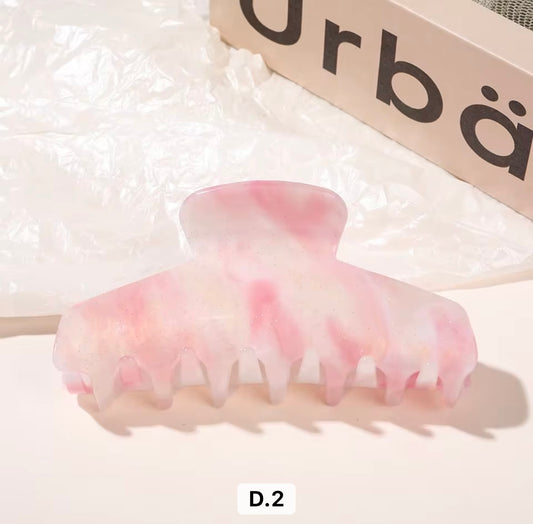 Rose Quartz Claw Clip